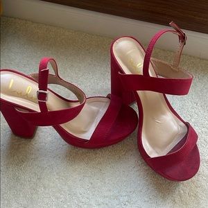 Red Lulu’s platform heels